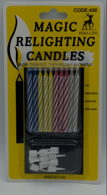 Karışık  Doğum Günü Mumu 10 Lı Kod:430